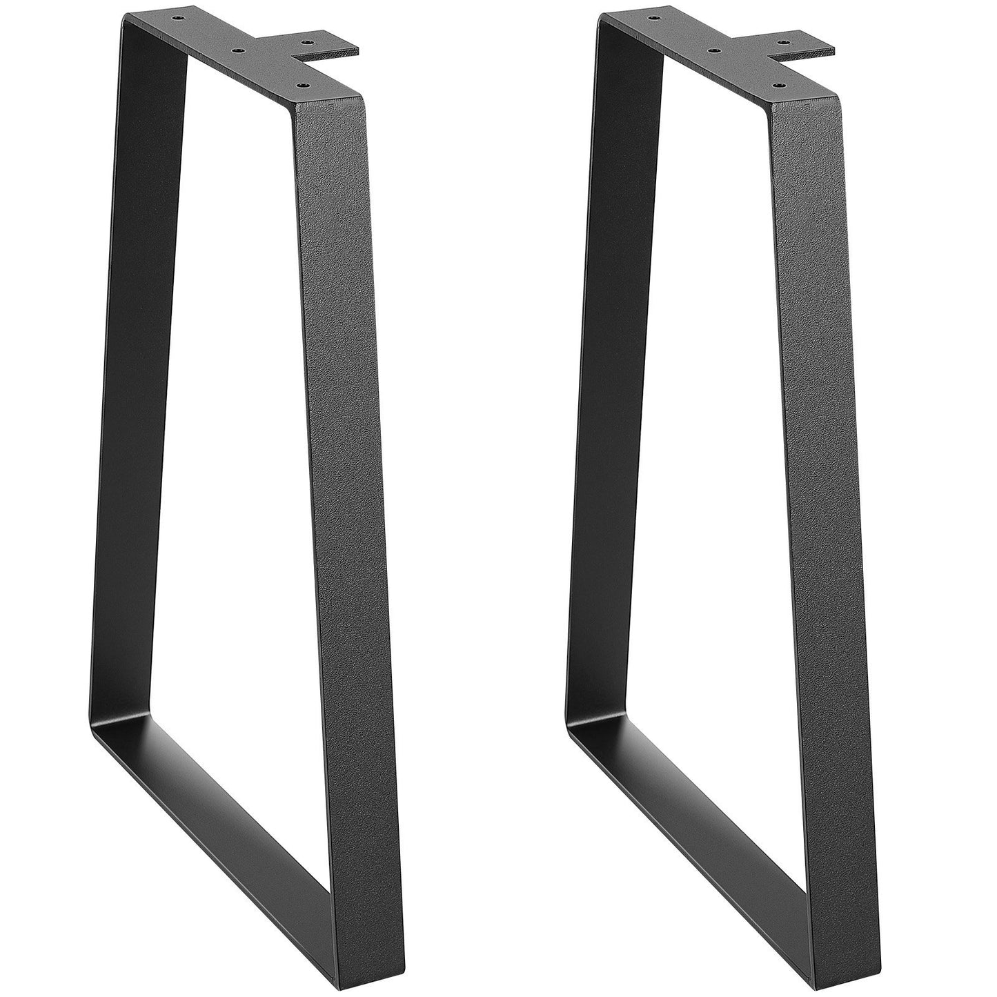 16 Inch Trapezoid Steel Table Legs, Replacement Furniture Legs Set Of 2 For DIY Coffee Tables, Modern Desks, Bench, Night Stands, Sofa, Max Load 400 Lbs Heavy Duty, Quick Instalation Legs Black
