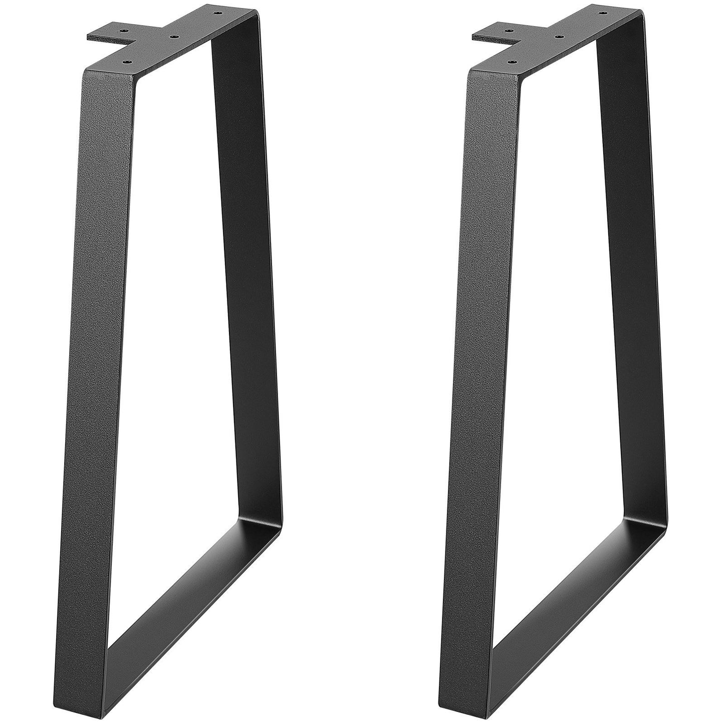 16 Inch Trapezoid Steel Table Legs, Replacement Furniture Legs Set Of 2 For DIY Coffee Tables, Modern Desks, Bench, Night Stands, Sofa, Max Load 400 Lbs Heavy Duty, Quick Instalation Legs Black