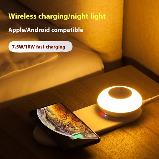 Wireless Phone Charger LED Desk Lamp Separated Magnetic Touch